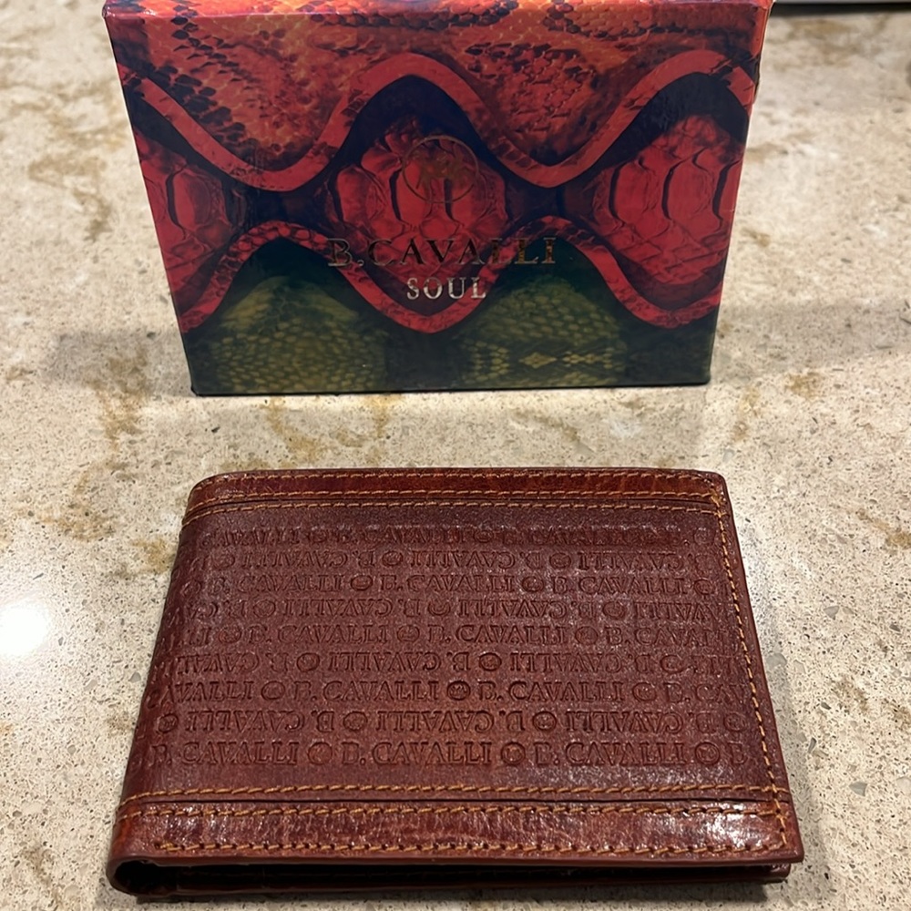 B. Cavalli Soul Men’s Genuine Leather Wallet